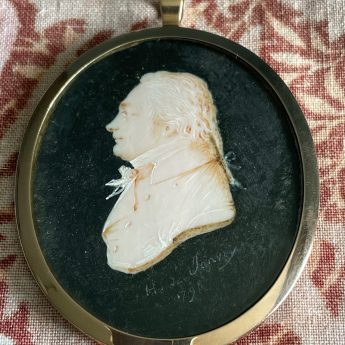 Henri de Janvry, cameo portrait of a gentleman