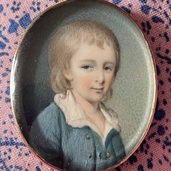 Patrick McMorland, miniature portrait of a boy