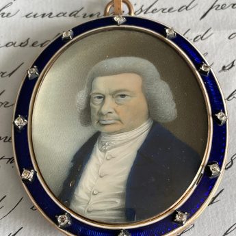 Thomas Richmond, characterful portrait miniature