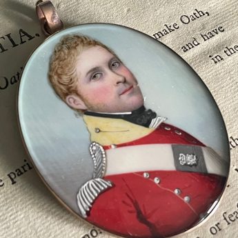 Frederick Buck, miniature portrait of an officer