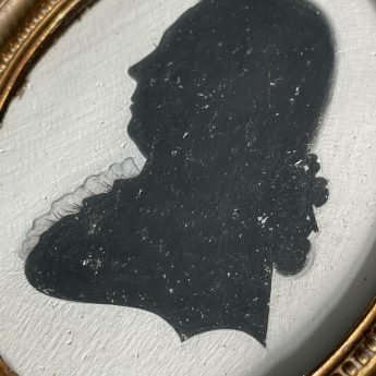 George Bingham attrib., silhouette on plaster of James Wyatt