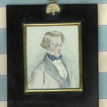 Watercolour sketch of Allen Bathurst, ca 1850