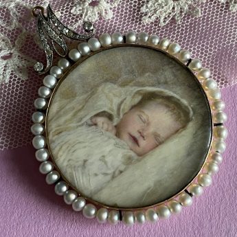 Mary Susan Yorke as a baby