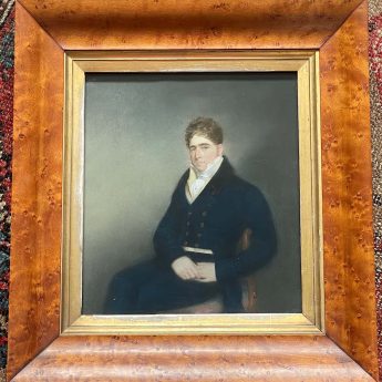 Ellen Sharples, pastel portrait of a Regency gentleman