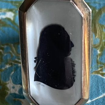 John Miers, silhouette ring of a gentleman