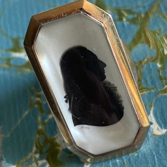 John Miers, silhouette ring of a gentleman