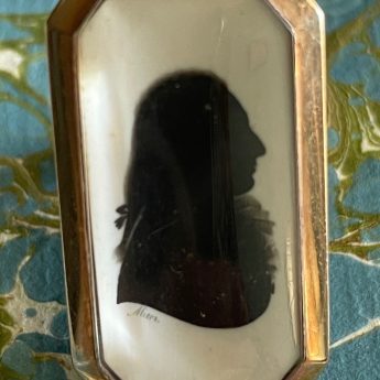 John Miers, silhouette ring of a gentleman